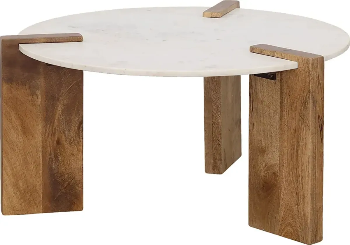 Shantivanna White Cocktail Table