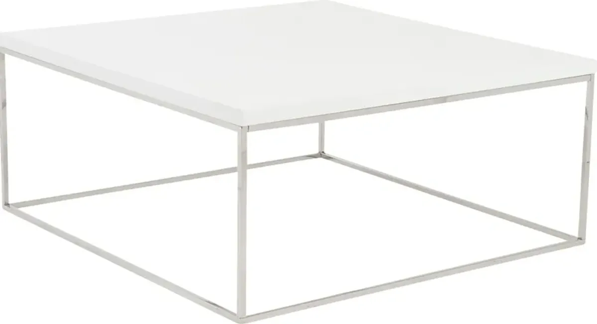 Amiebleu I White Cocktail Table