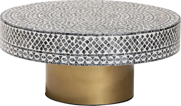 Hildrethy Gold Cocktail Table