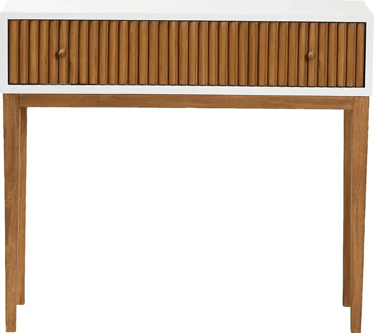 Knittles White Sofa Table