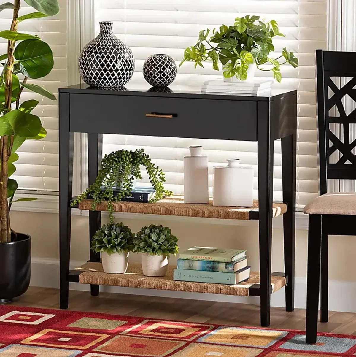 Sagghill Black Sofa Table