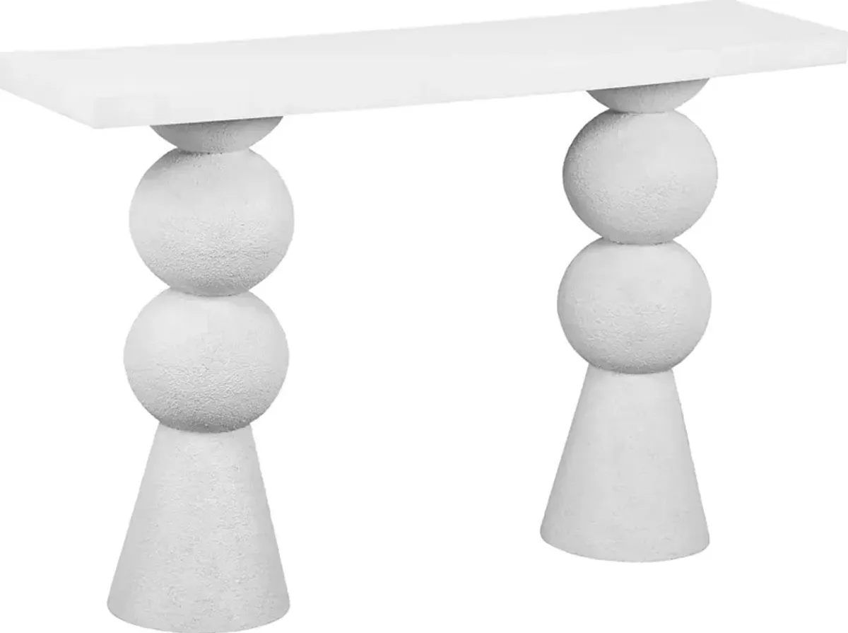 Bolleana White Sofa Table