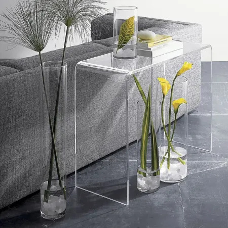 Grandton Clear Console Table