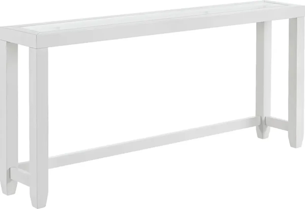 Avati White Sofa Table