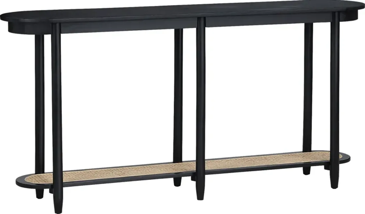 Anchura Black Sofa Table