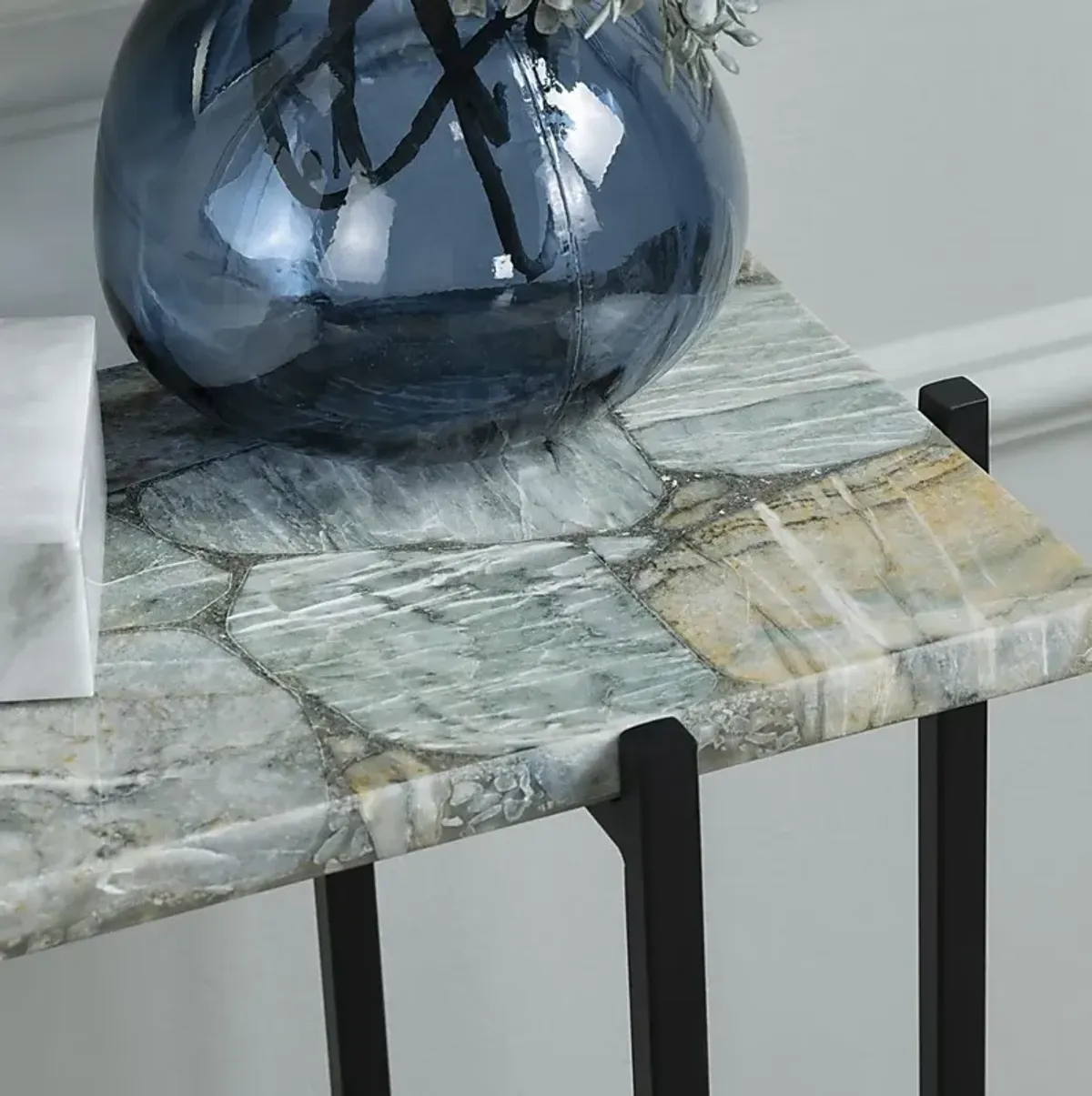 Blandina Green Sofa Table