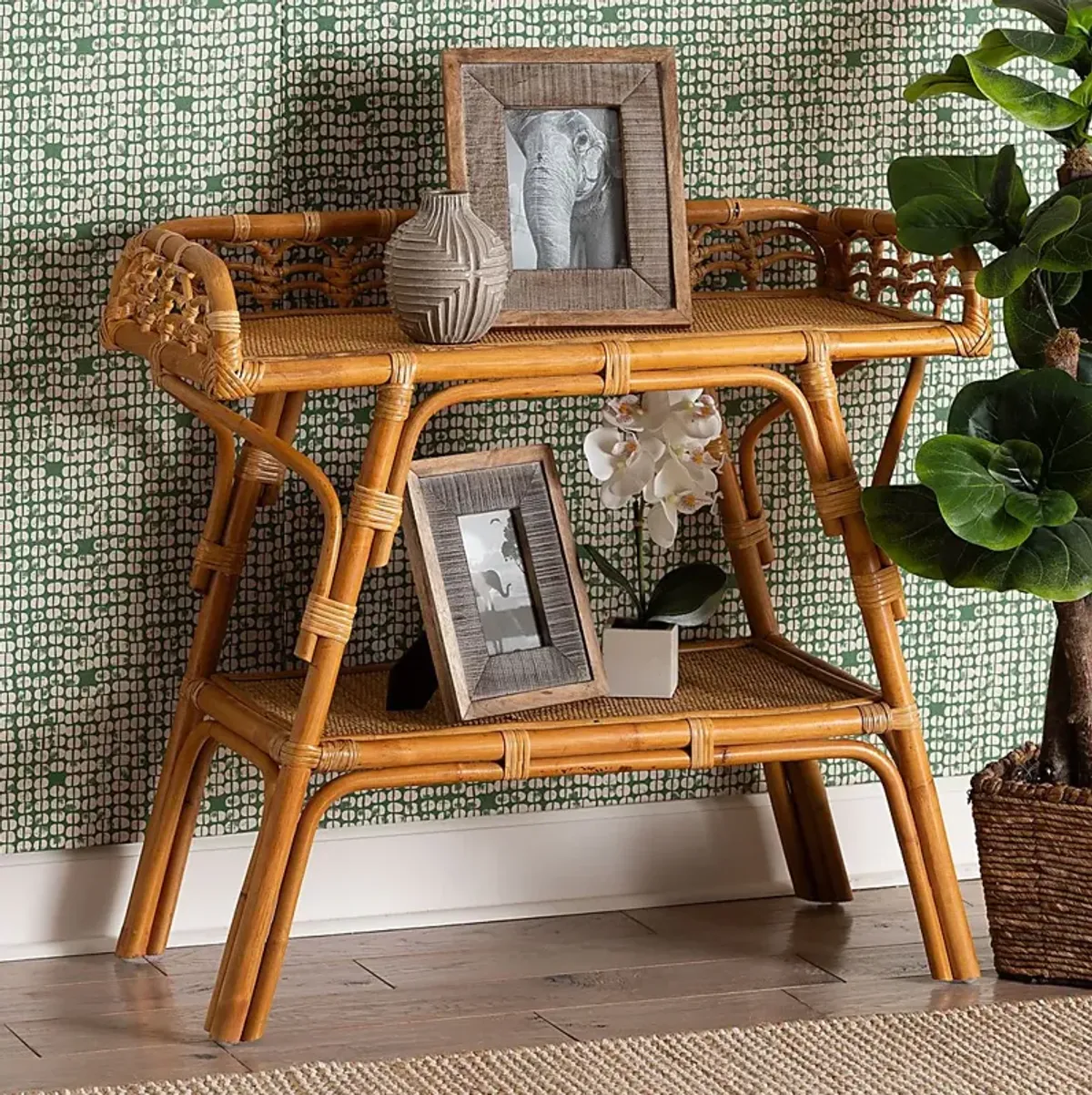 Blairridge Brown Console Table