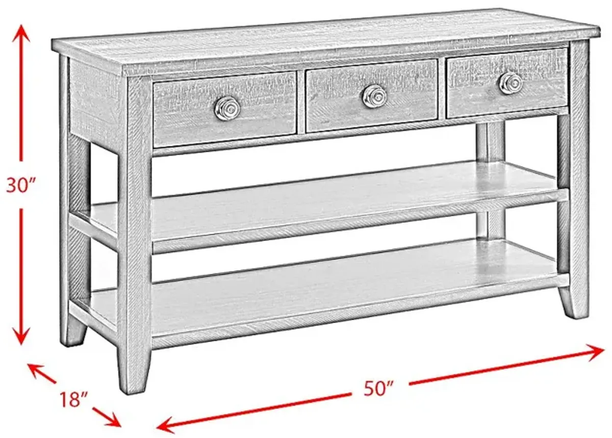 Pawbeedle Espresso Sofa Table