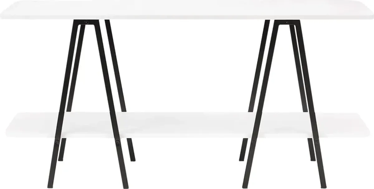 Jessee I White Sofa Table