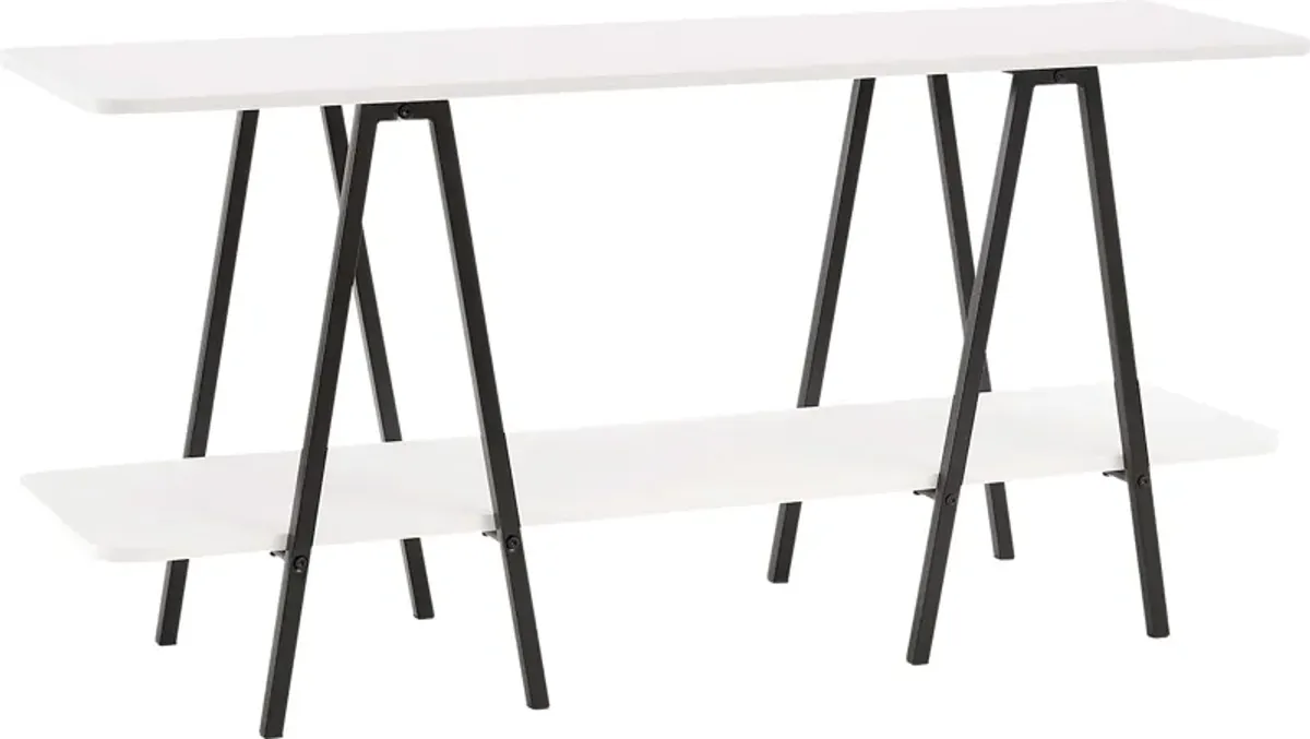 Jessee I White Sofa Table