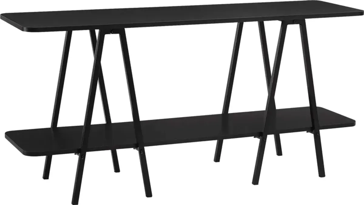 Jessee I Black Sofa Table