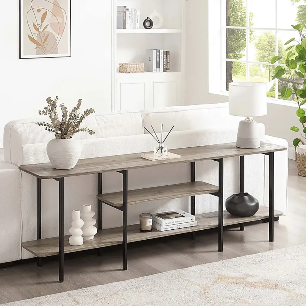 Jessee II Light Brown Sofa Table