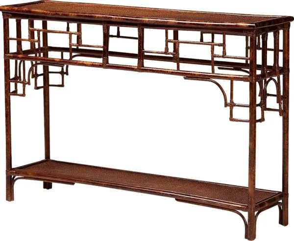 Shadehat Brown Console Table