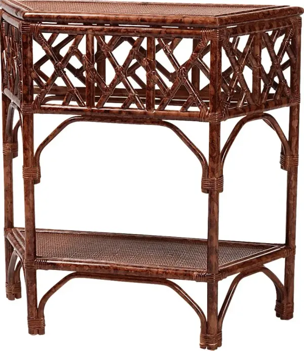 Webwayt Dark Brown Console Table