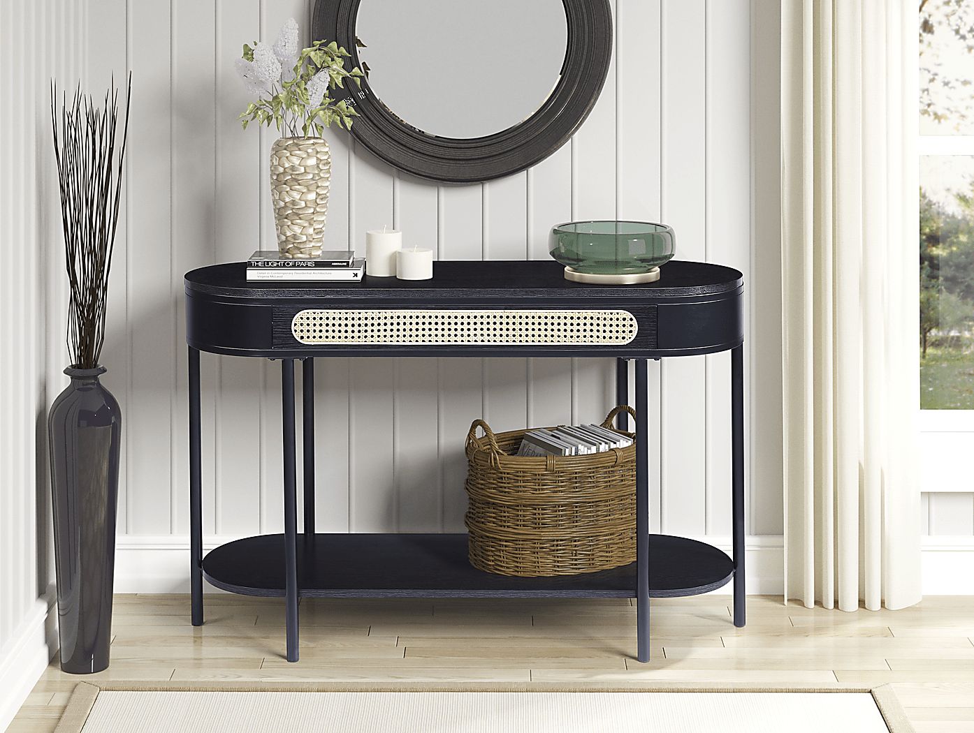 Ravensaide Black Sofa Table