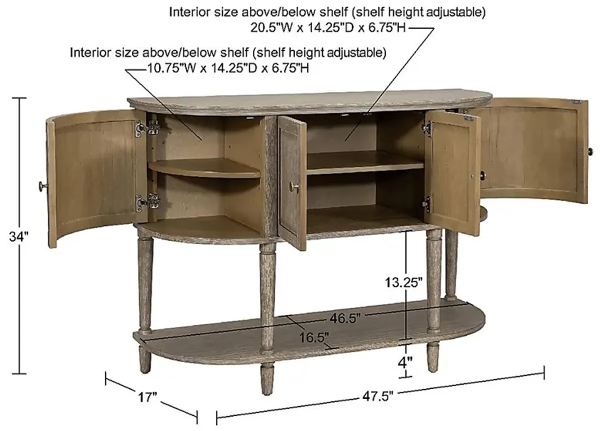 Birmensdorf Beige Sofa Table