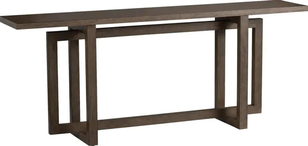 Bluetronics Brown Console Table