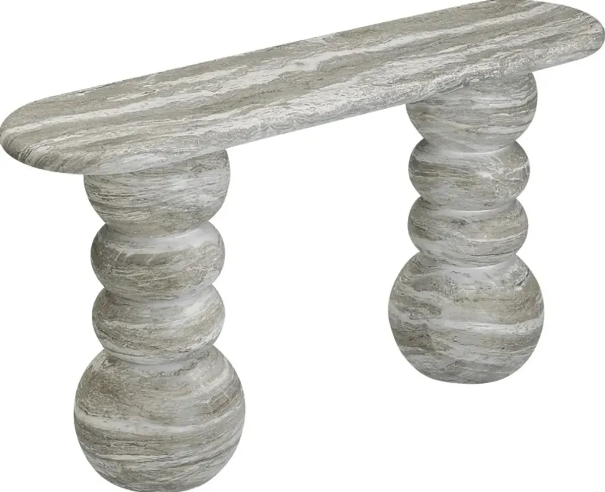 Ganrose Outdoor Gray Console Table