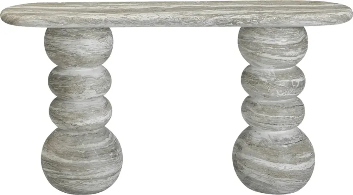 Ganrose Outdoor Gray Console Table