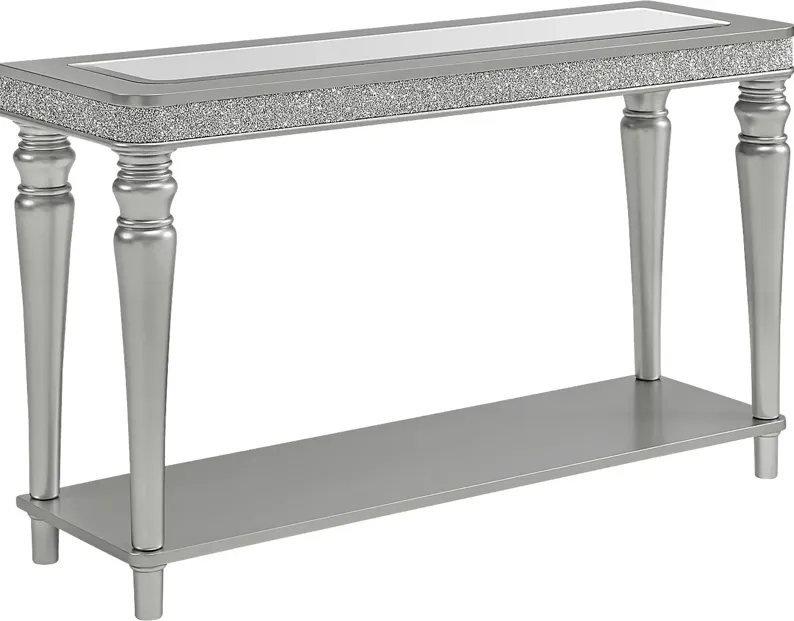 Erato Silver Console Table
