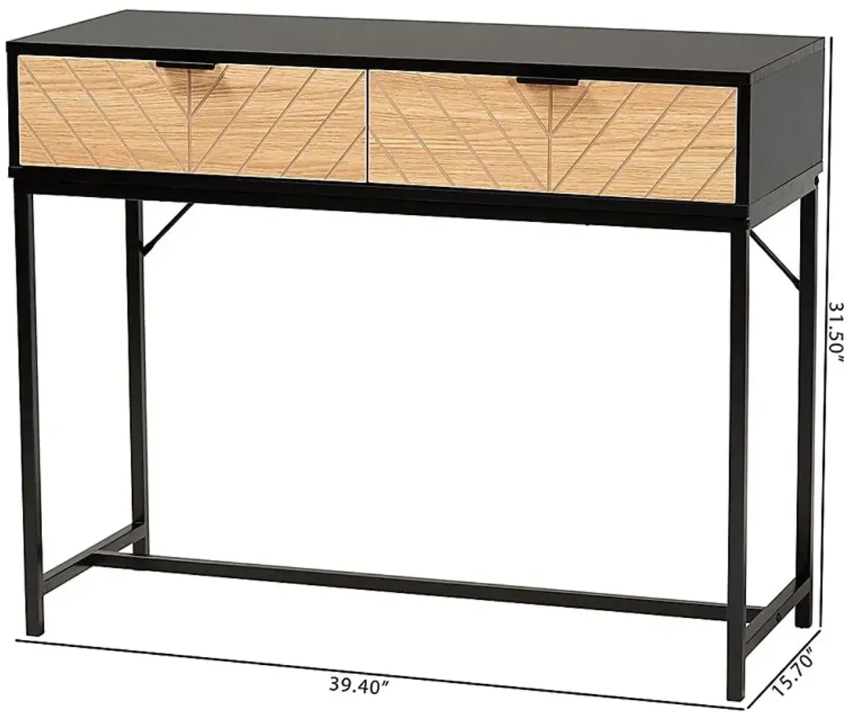 Tripiano Black Sofa Table