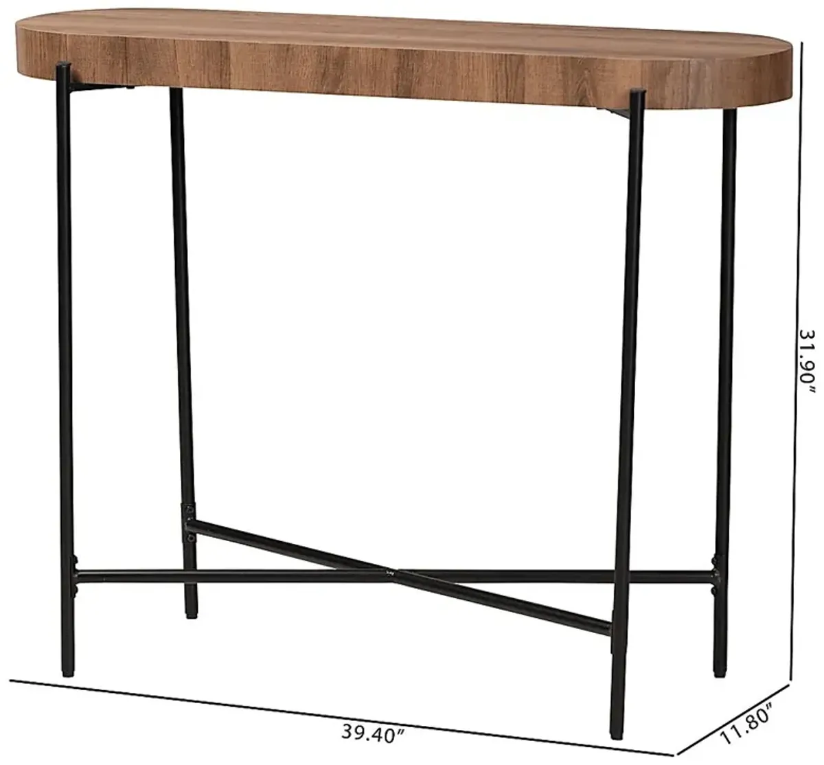 Deanza Brown Sofa Table