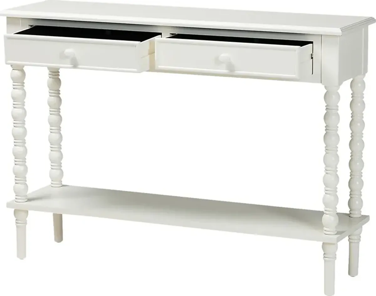 Aurich White Sofa Table