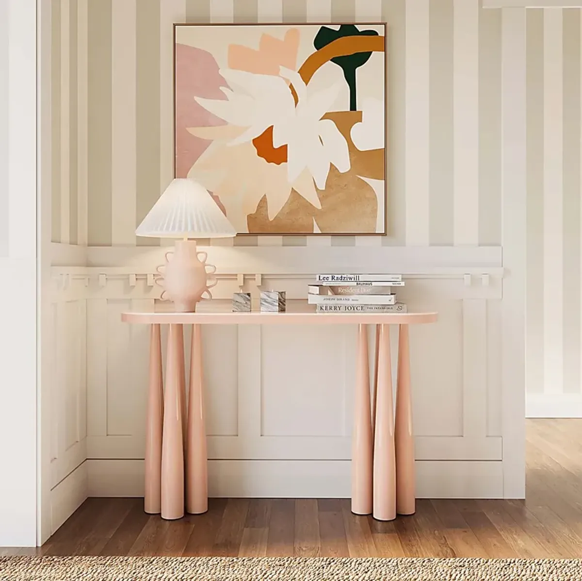 Kyara Peach Console Table