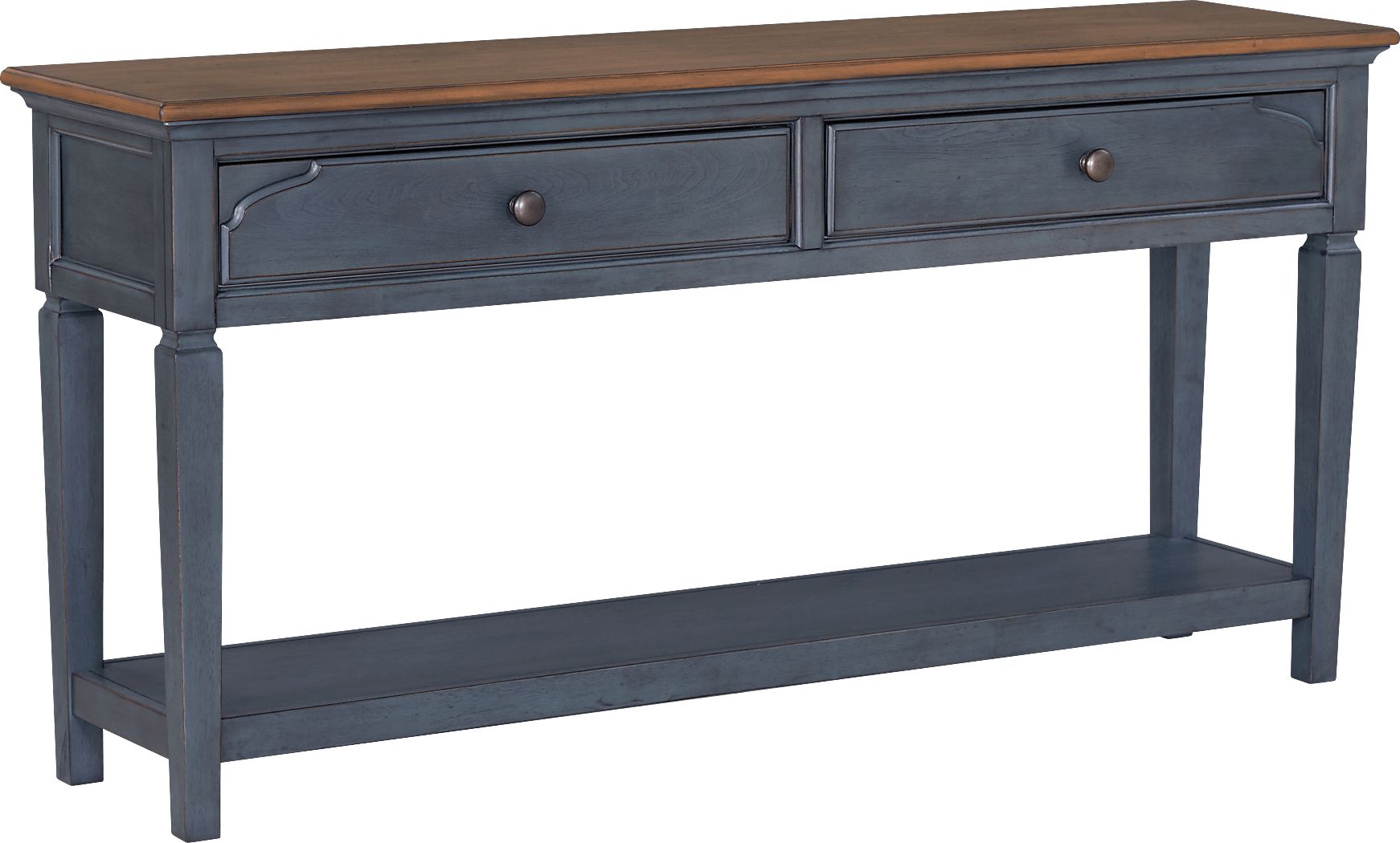 Amoyr Blue Sofa Table