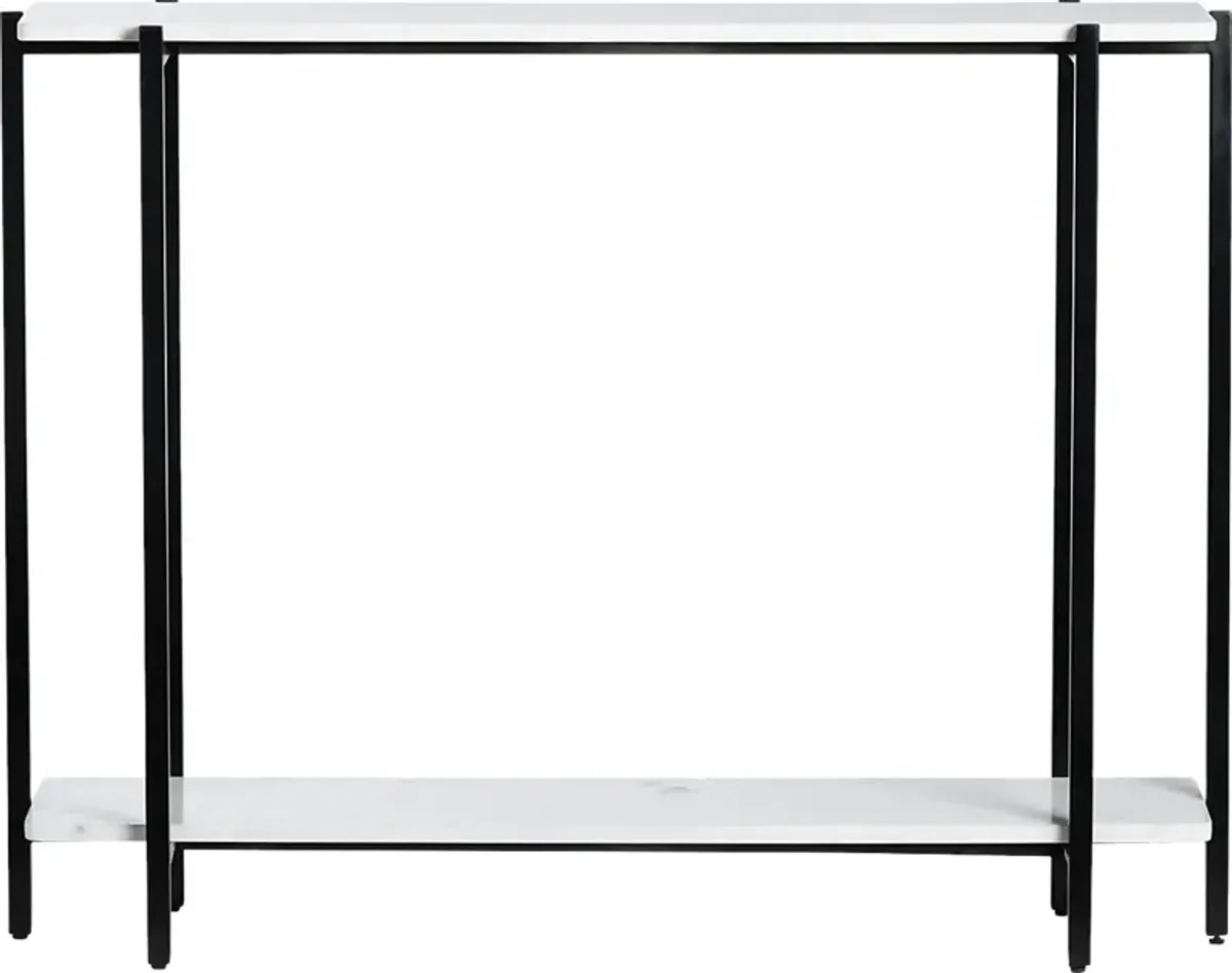 Veilleux White Console Table