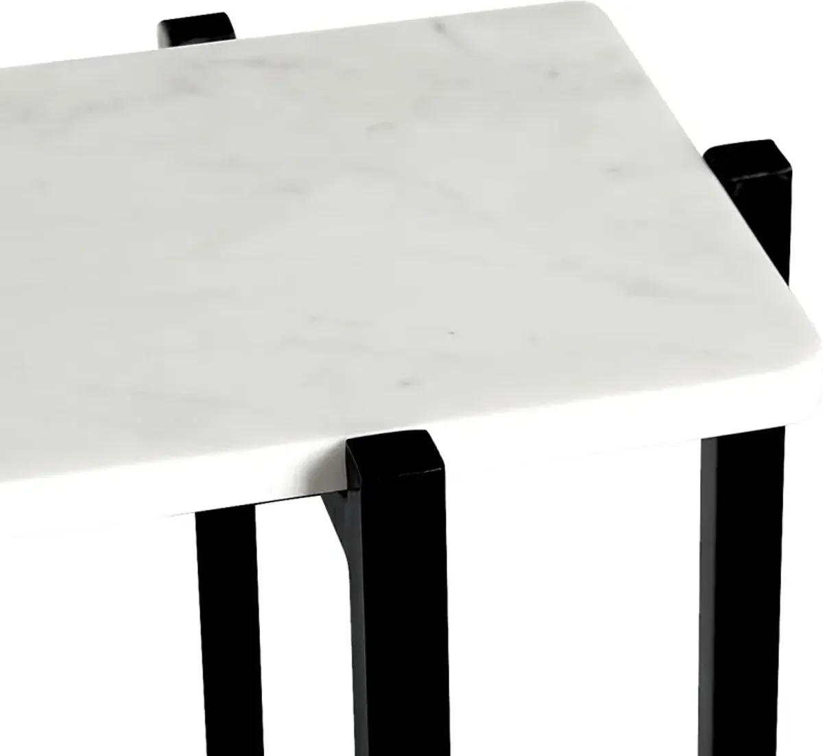 Veilleux White Console Table