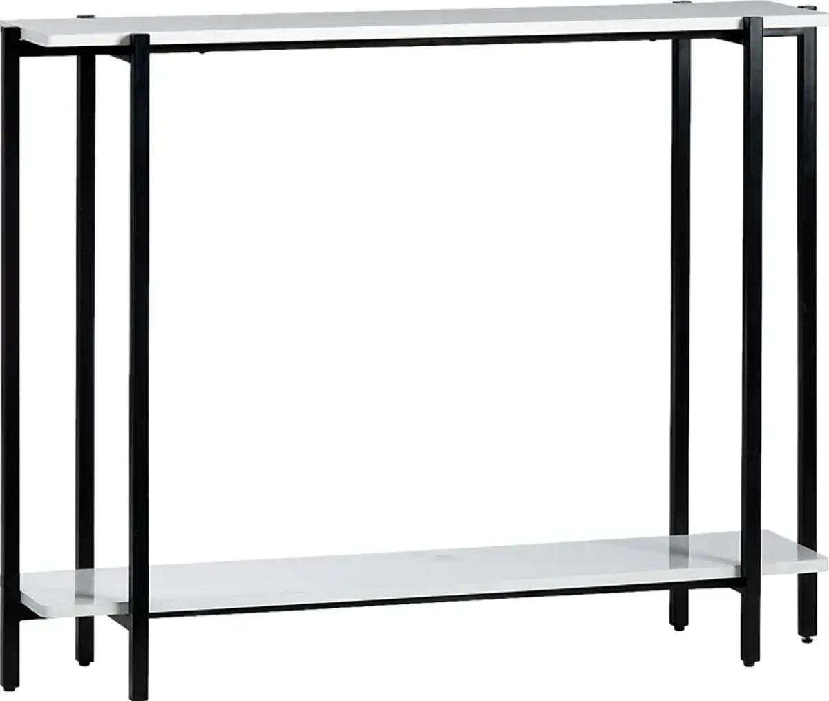 Veilleux White Console Table