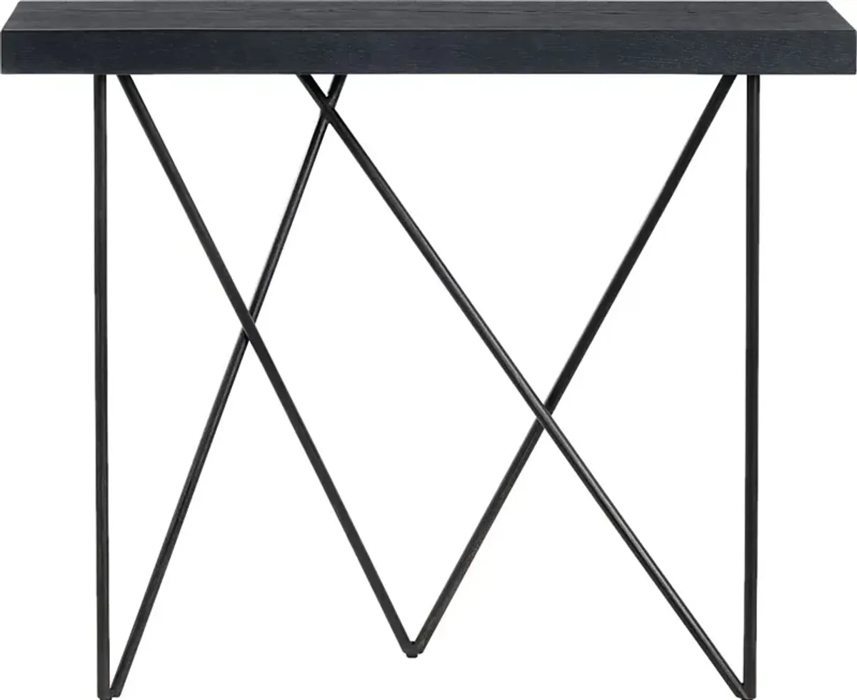 Bradetich Black Console Table