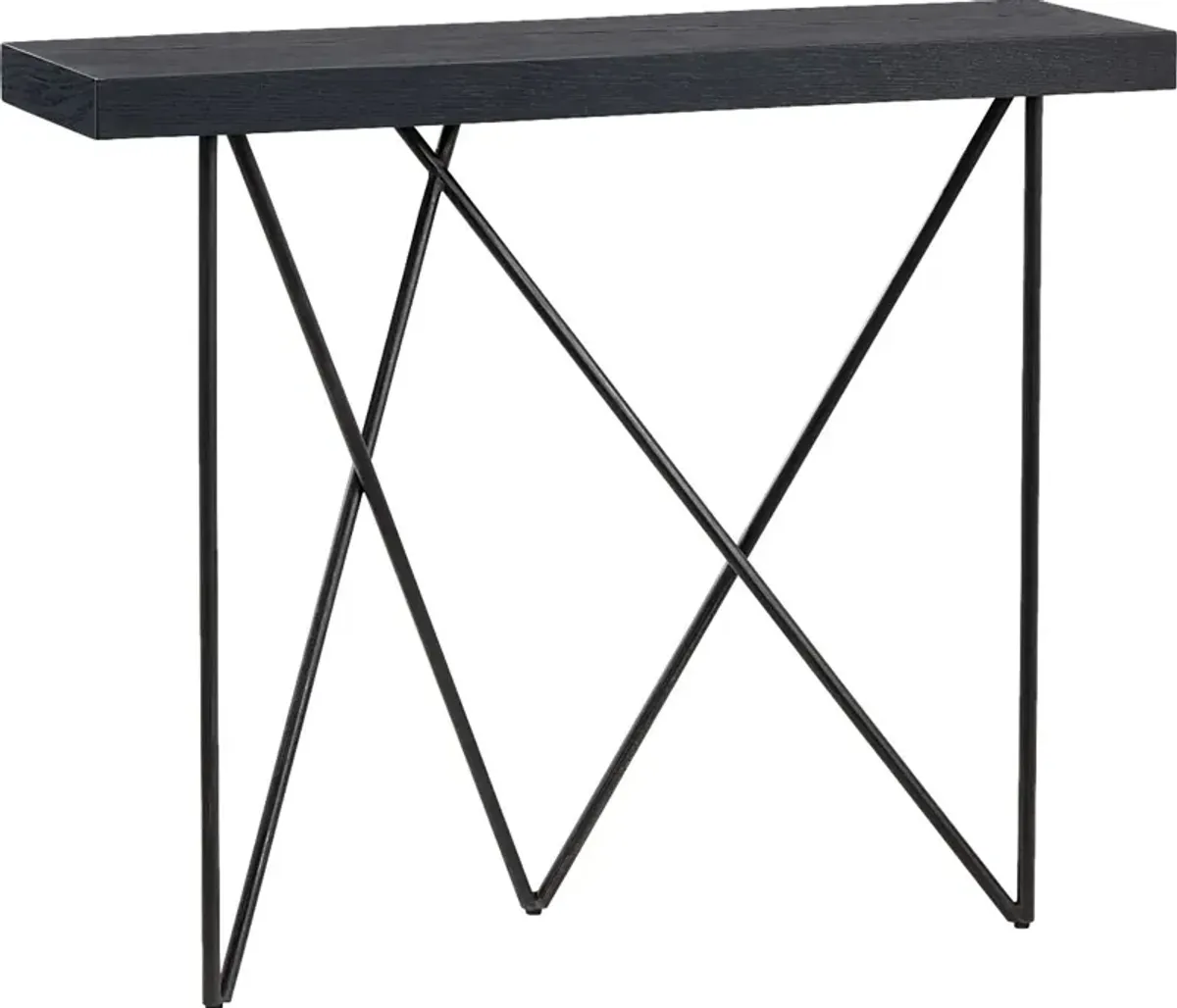 Bradetich Black Console Table