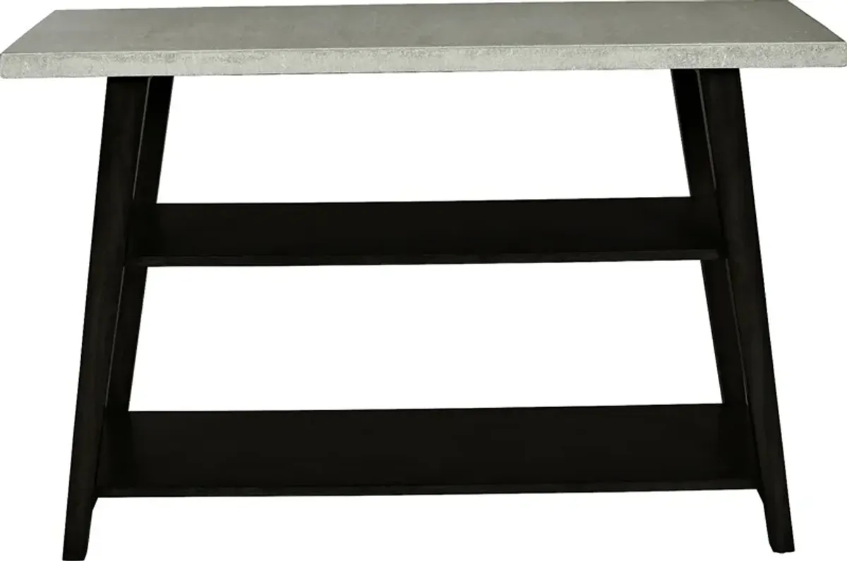 Anunsen II Black Sofa Table