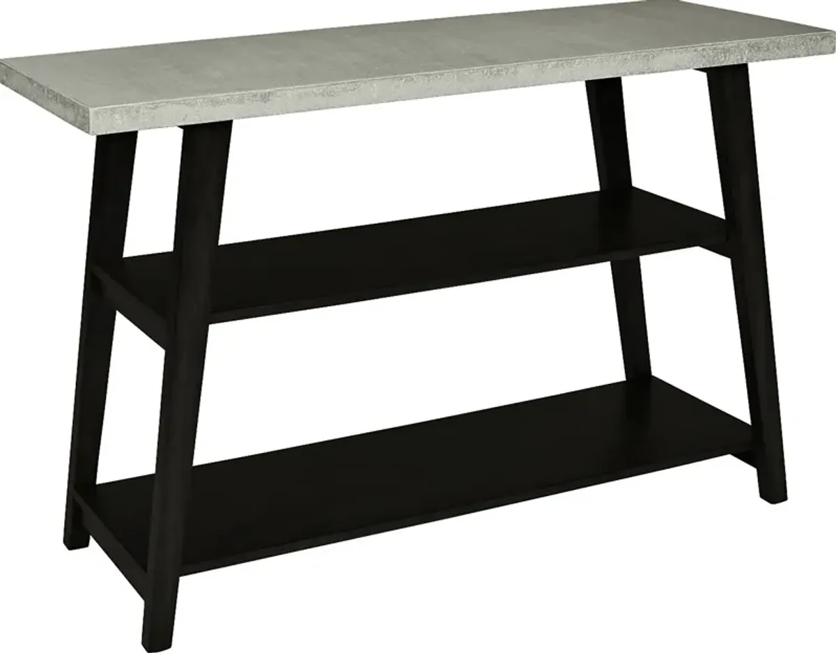 Anunsen II Black Sofa Table