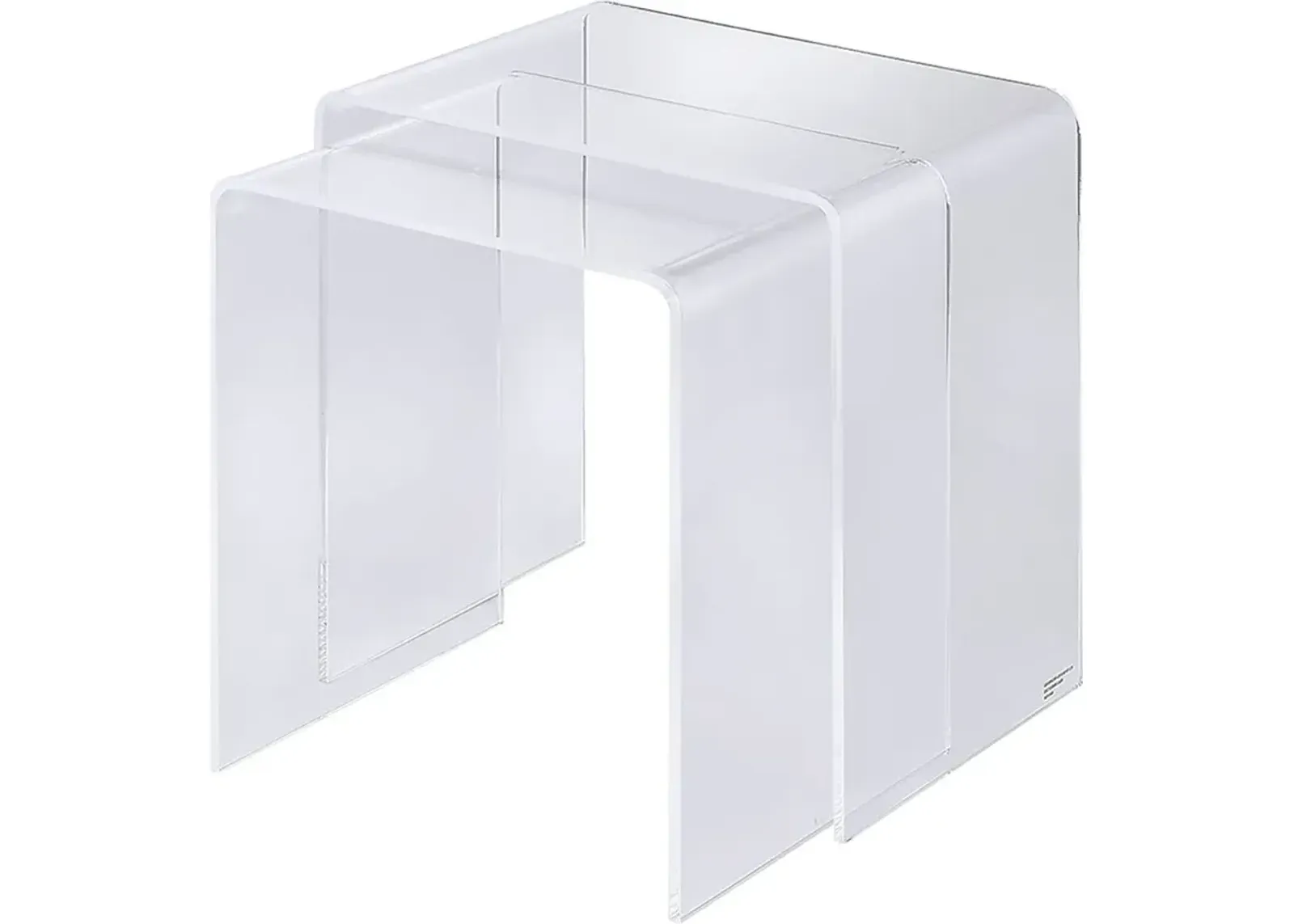 Padyer Clear Nesting Tables, Set of 2