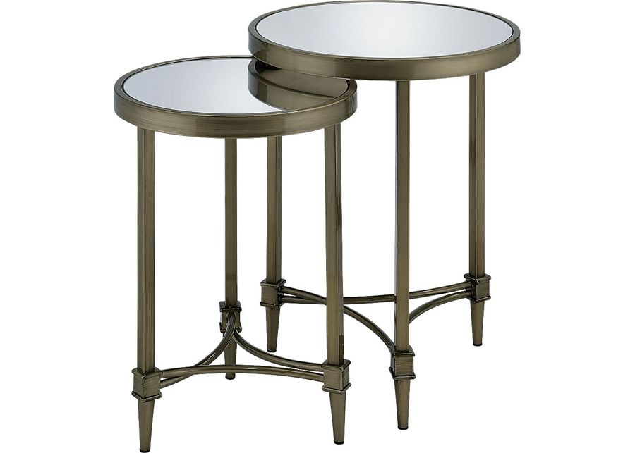 Lagremas Gold Nesting Table, Set of 2