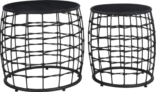 Kimlly Black Nesting Table