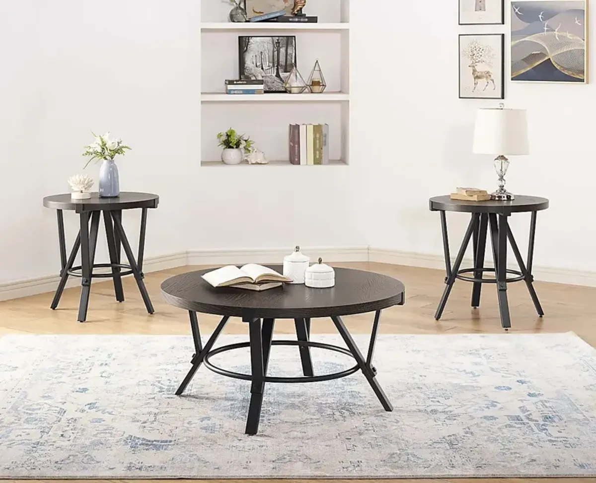 Aneas Gray Occasional Table Set