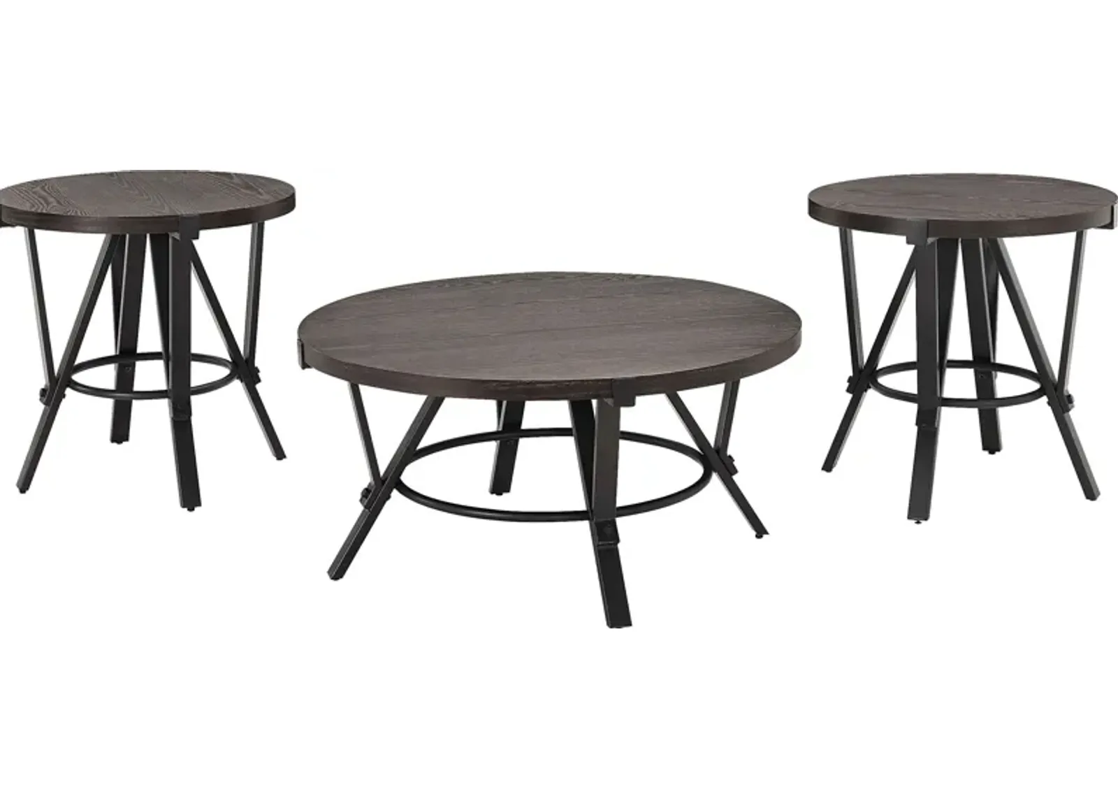 Aneas Gray Occasional Table Set