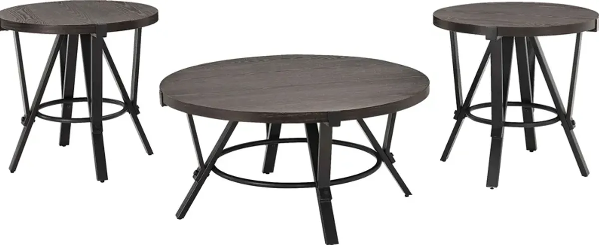 Aneas Gray Occasional Table Set