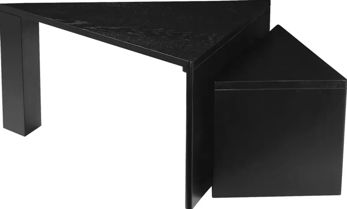 Belita Black Nesting Coffee Table Set