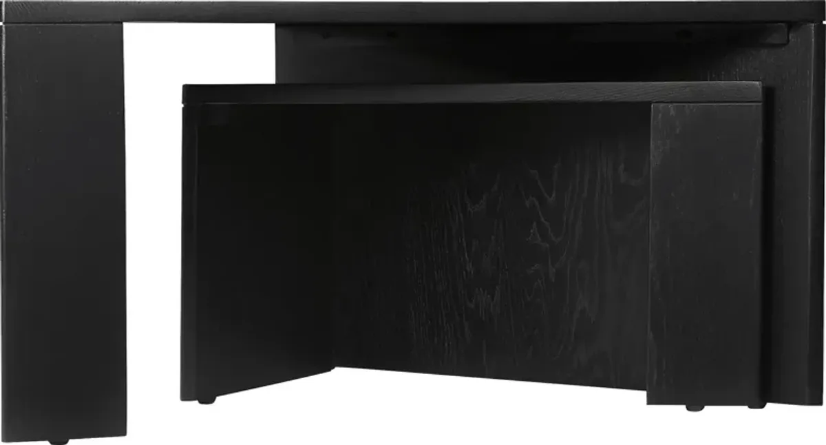 Belita Black Nesting Coffee Table Set