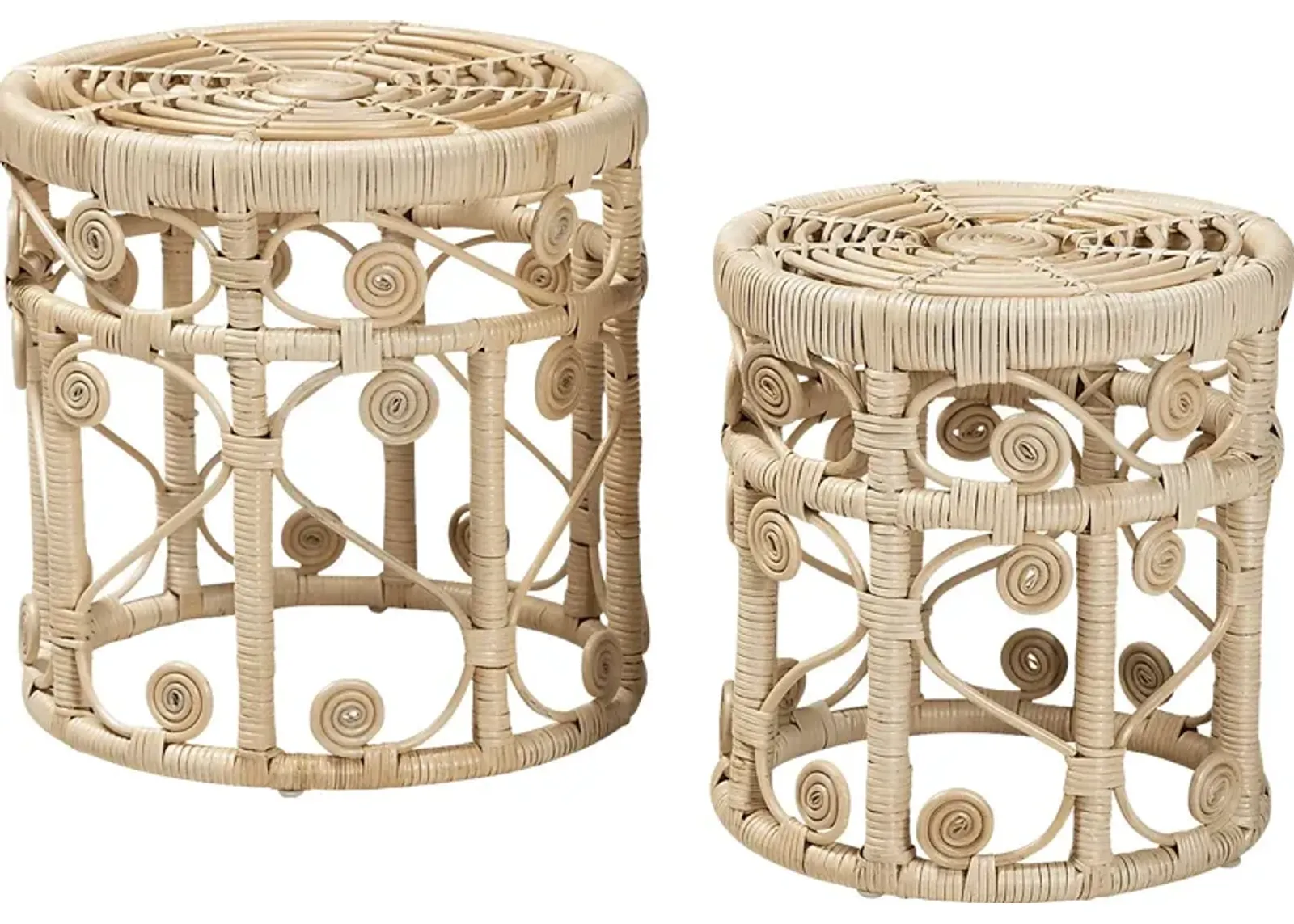 Guidotti Brown Nesting Tables, Set of 2