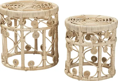 Guidotti Brown Nesting Tables, Set of 2