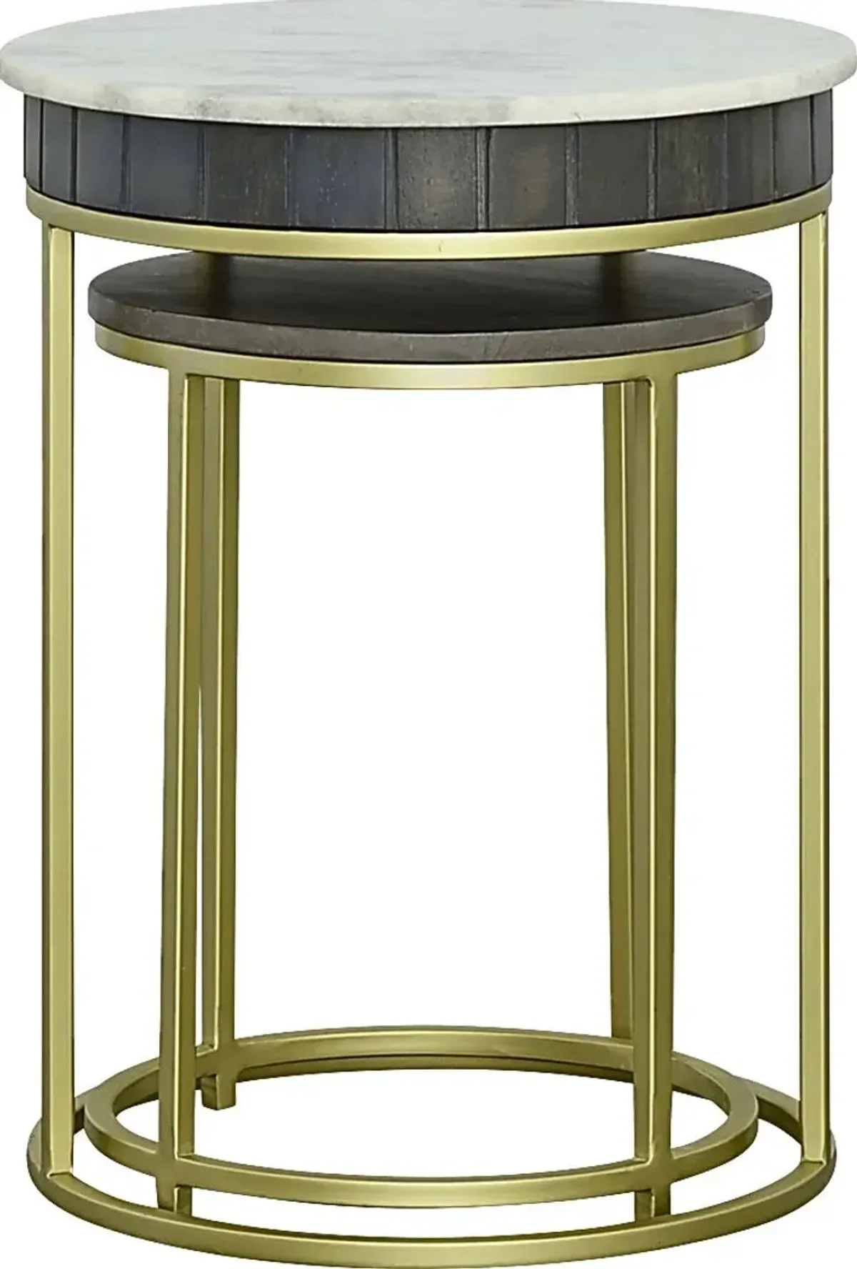 Mulga Gray Nesting End Table, Set of 2