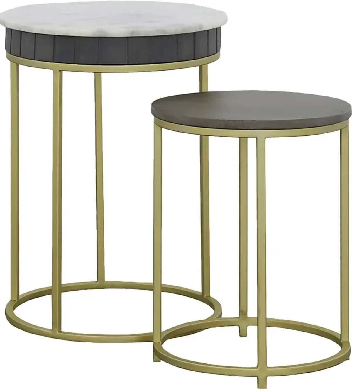 Mulga Gray Nesting End Table, Set of 2