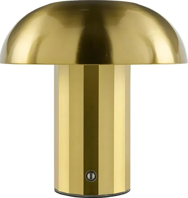 Kids Mini Mush Gold Lamp