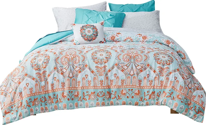 Kearney Blue Twin Comforter Set